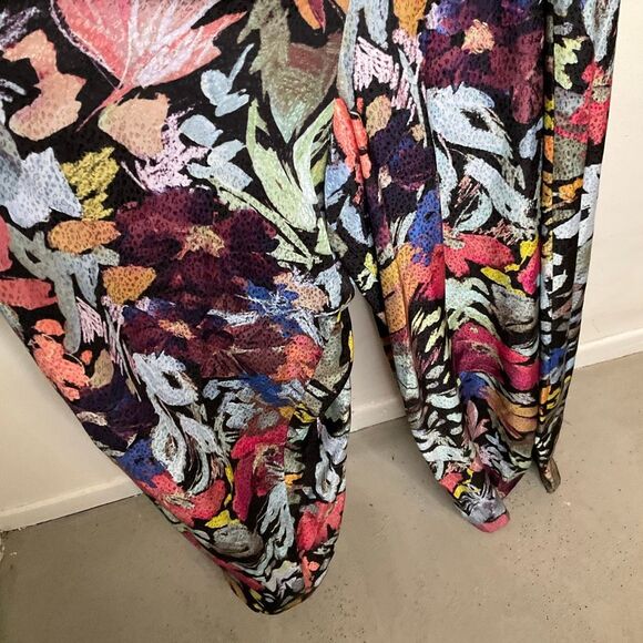 Ted Baker Abstract Print Pleated Neck Jumpsuit - Picture 8 of 11